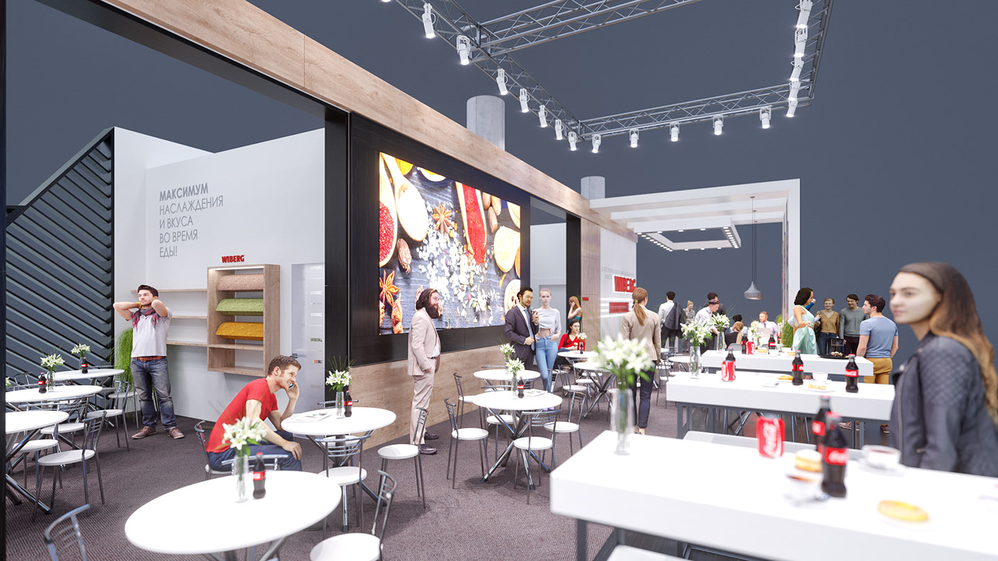 WIBERG展臺設(shè)計效果圖